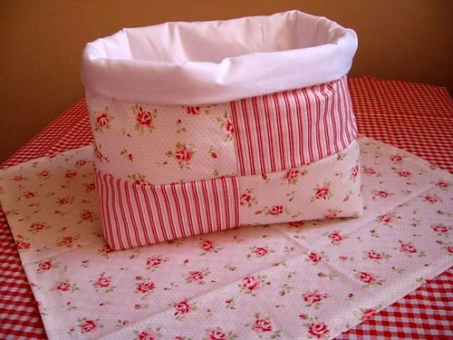 Patchworkový RŮŽOVÝ pytlíček 32 x 25 cm!!!! — foto 1