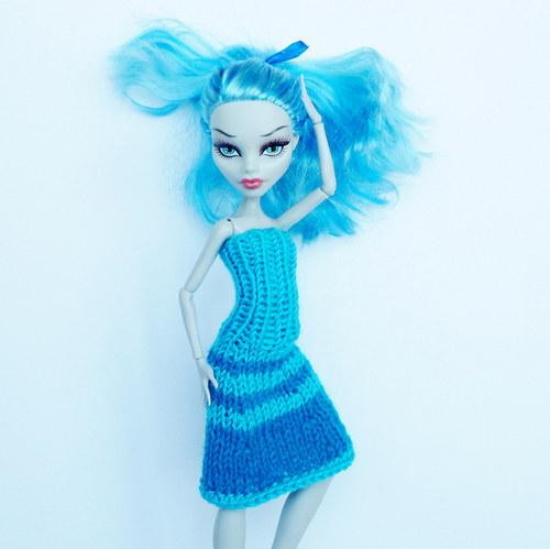 Tyrkysové šaty pro Monster High — foto 1