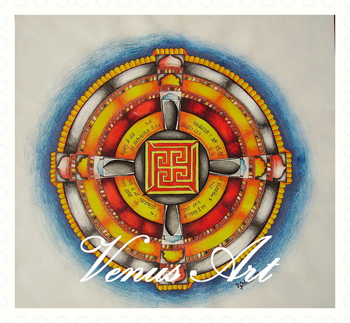 Indická Mandala - Vesmír /menší/