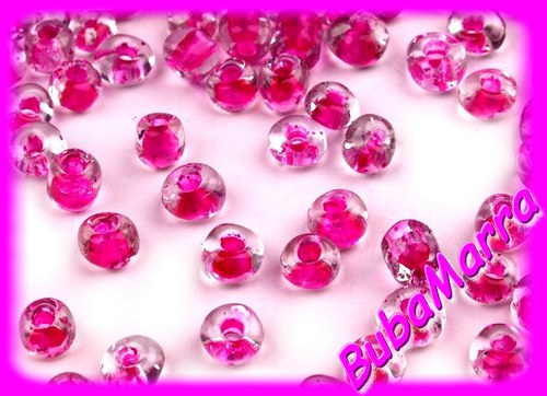 ~ ROKAJL ~ barevný průvlek ~ 4mm 20g ~ MALINOVÁ