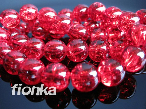 621, Korálky praskané 8mm 25ks/19,- — foto 1