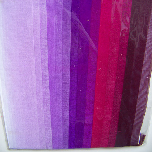 Organza proužky/ MIX fialovovínový/ 1set