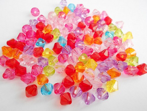 Akrylové lucerničky MIX 8mm 50g cca 180ks