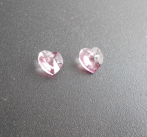 Swarovki krystal srdce 209_Rose
