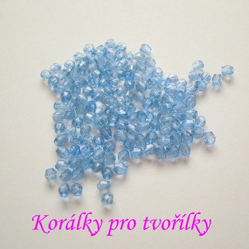Korálky Cínovky modrý 3mm/80ks
