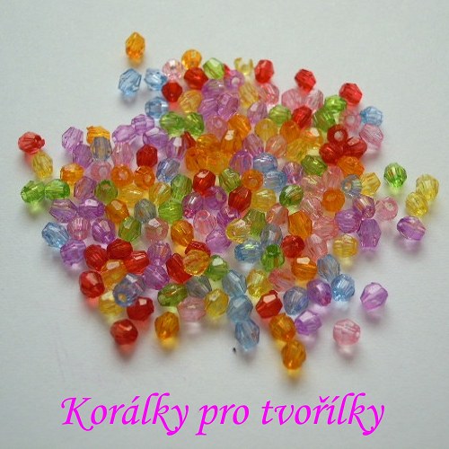 Korálky Cínovky mix 3mm/80ks