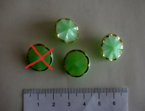 Skleněné knoflíky - sada 3 ks — foto 1