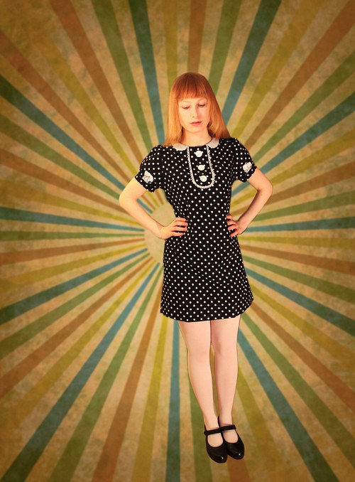 Retro minišatičky puntíkaté — foto 1