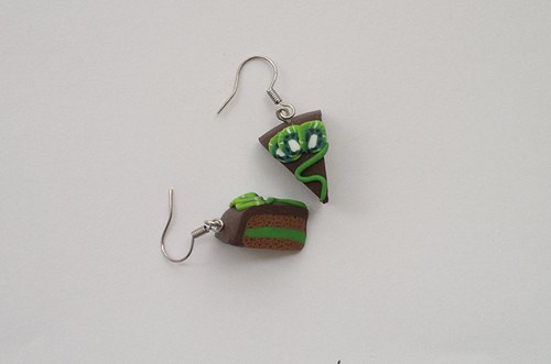 Kiwi dortík - náušničky — foto 1