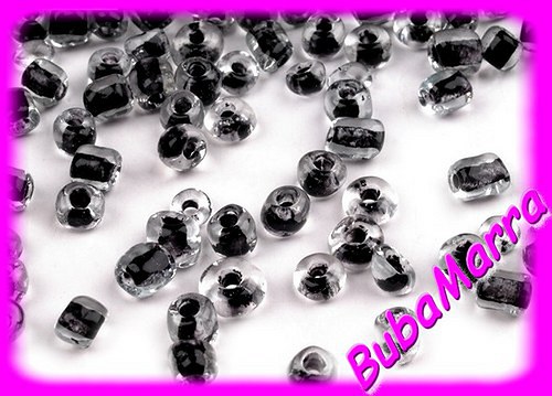 ~ ROKAJL ~ barevný průvlek ~ 2mm 20g ~ ČERNÁ