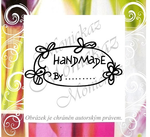 Hand made oválek. Razítko. — foto 1