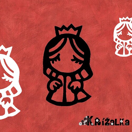 Malá princeznička - razítko 5,5 x 3,5 cm — foto 1