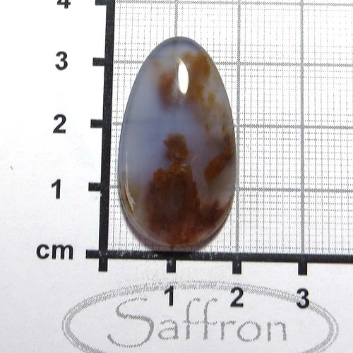 Extra Modrý chalcedon , větší kabošon č.01 — foto 1
