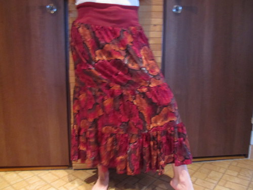 Sukně dlouhá volánová, — foto 1