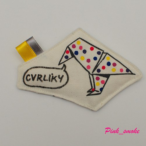 ORIGIAMI "cvrliky" brož — foto 1