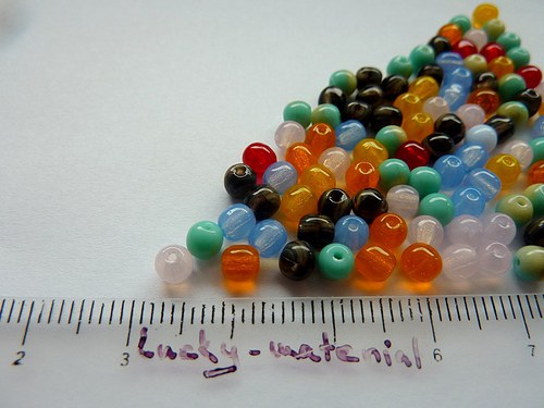 Kuličky 4 mm - mix barev..... 100 ks — foto 1