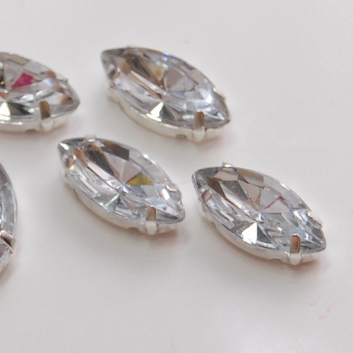 Šaton broušený v kovovém pouzdře 14x6mm 5ks NK-38