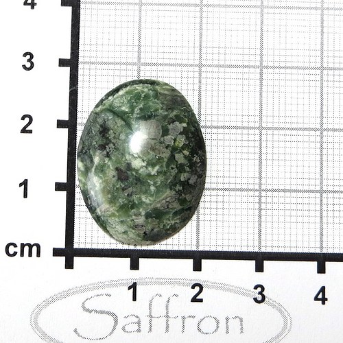 Serpentinit s živcem, kabošon č.3 — foto 1