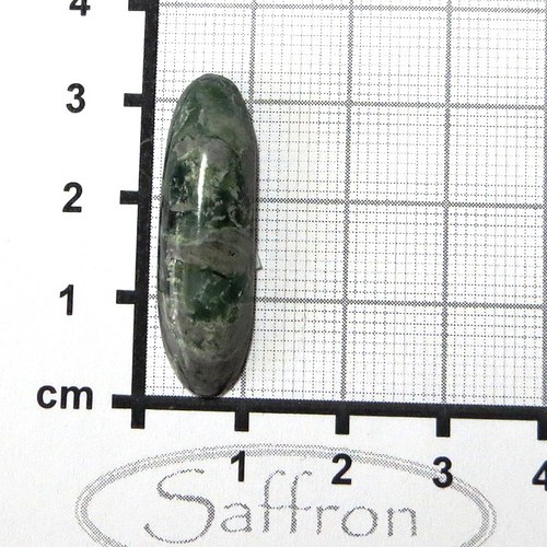 Serpentinit s živcem, kabošon č.6 — foto 1