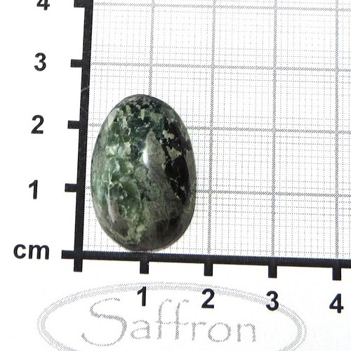 Serpentinit s živcem, kabošon č.9 — foto 1
