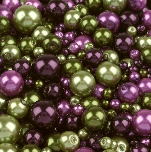 Voskované perly mix, 50g - 41,- Kč — foto 1