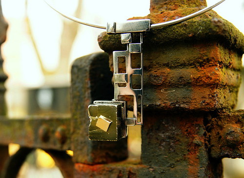 Nerezový náhrdelník...." Cube " — foto 1