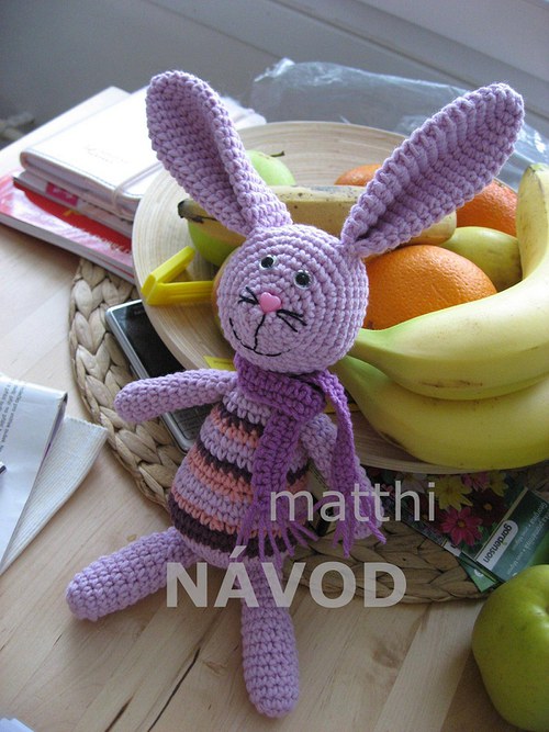 Králíček Fru - Fru se šálou - NÁVOD