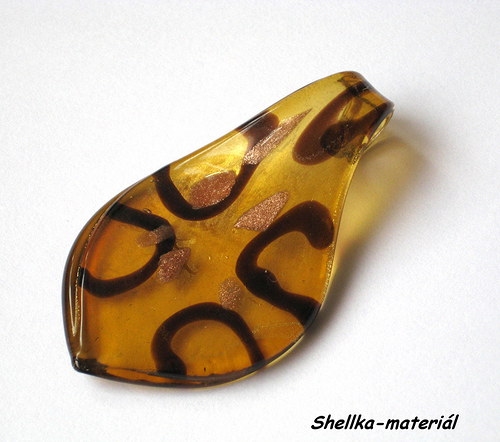 1306.Murano č.2/ 60x33mm/ 1 kus — foto 1