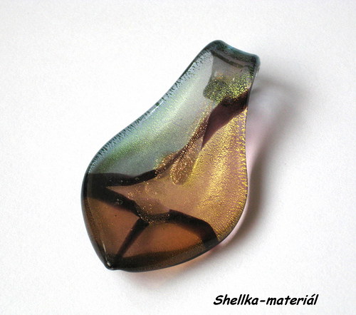 1311.Murano č.7/ 60x33mm/ 1 kus — foto 1