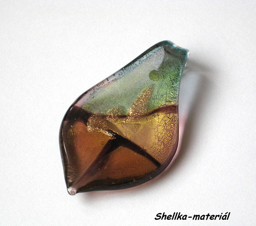 1313.Murano č.9/ 60x33mm/ 1 kus — foto 1