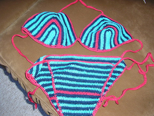 Háčkované bikiny