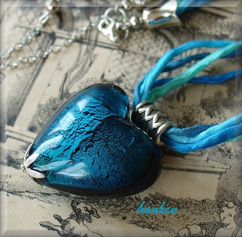 Náhrdelník Blue Heart — foto 1