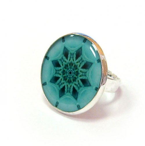 Tyrkysová mandala — foto 1