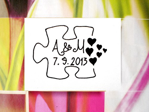 Svatební puzzle č. 89. Razítko.