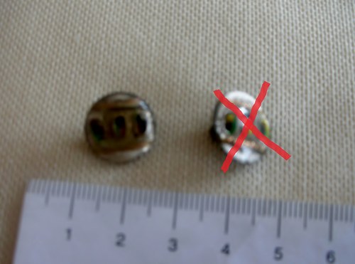 Skleněný knoflík 1ks — foto 1