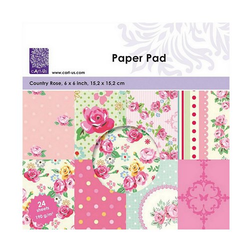 Sada papírů - Coutry Rose -15x15cm — foto 1