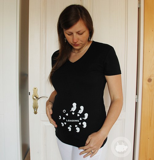 Loading baby - tričko pro těhotné CN - XL — foto 1