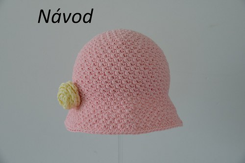 Návod na háčkovanú čiapku 4