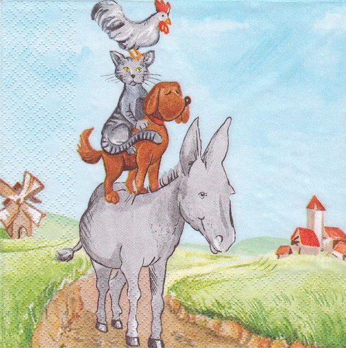 Ubrousek - zvířátka (5 ks - VÝPRODEJ)