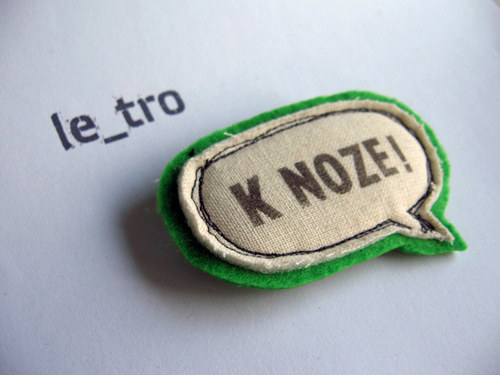 K NOZE! pejskařská brož — foto 1