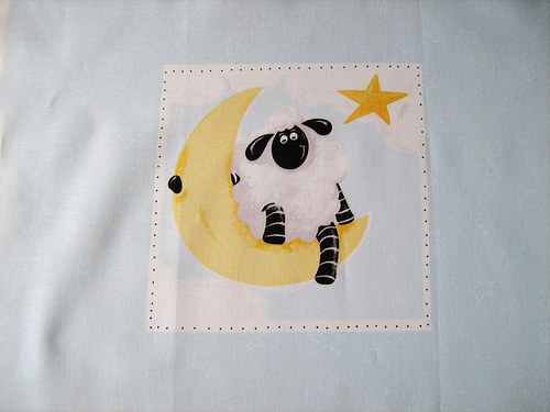 Ovečkový - větší panel 38 x 35 cm — foto 1