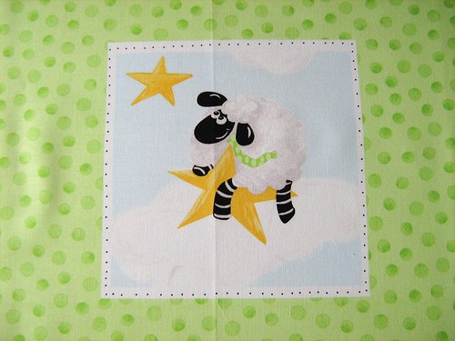 Ovečkový - větší panel 38 x 35 cm — foto 1