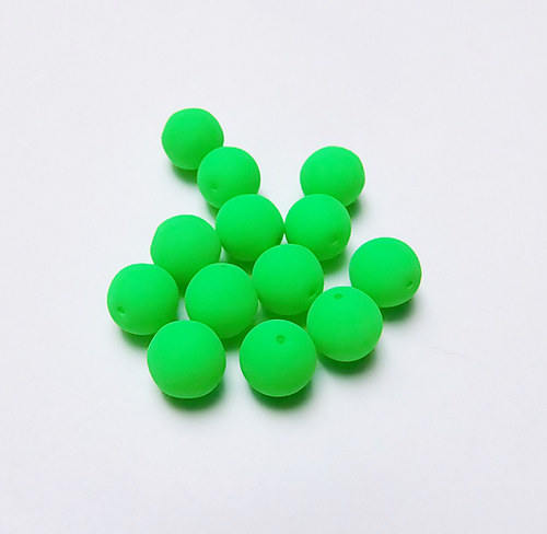 Neonové kuličky 10mm - zelené — foto 1