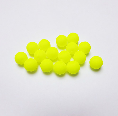 Neonové kuličky 10mm - žluté