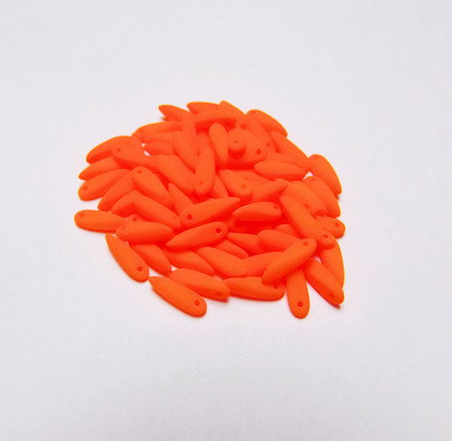 Neonové jazýčky 3 x 11mm - oranžové
