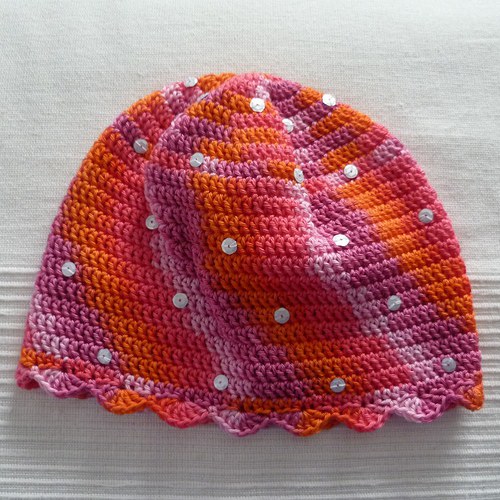Háčkovaná čepička 164 (na obvod hlavičky 48 cm) — foto 1