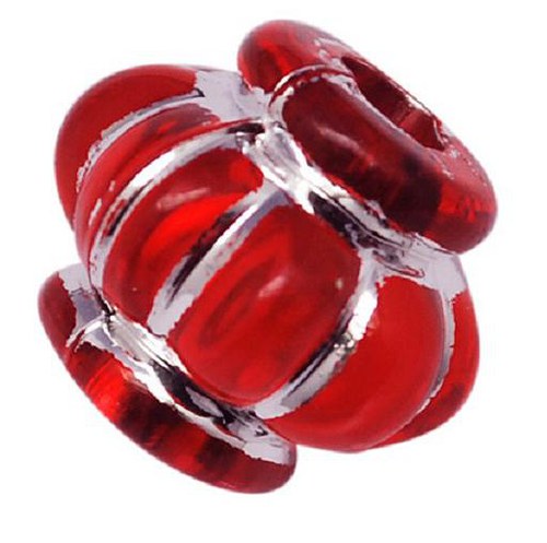 Korálky meloun plast 10mm,40 ks
