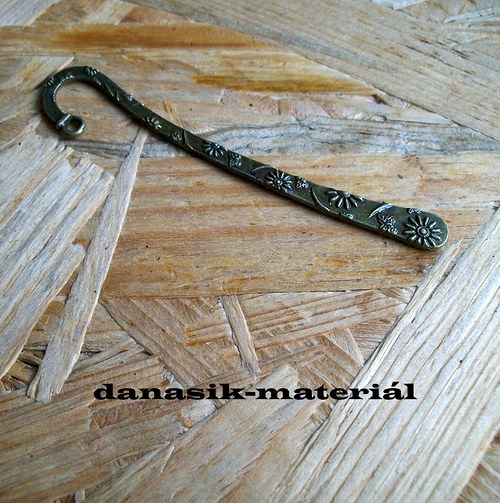 BRONZOVÁ ZÁLOŽKA - SLUNEČNICE - 8 cm
