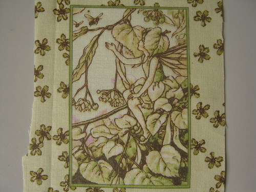 Jarní víly I - panel látky 10,5 x 7 cm — foto 1