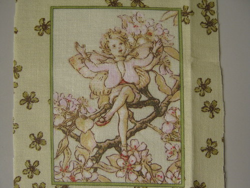 Jarní víly II - panel látky 10 x 7 cm — foto 1